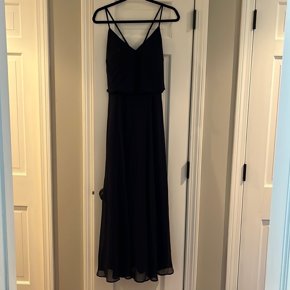 Floor length bridesmaid dress